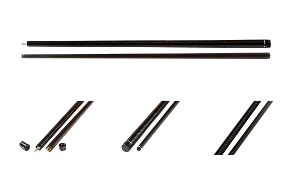 Двухсоставной бильярдный кий для русской пирамиды Weekend "Winner Carbon 010" (черный)