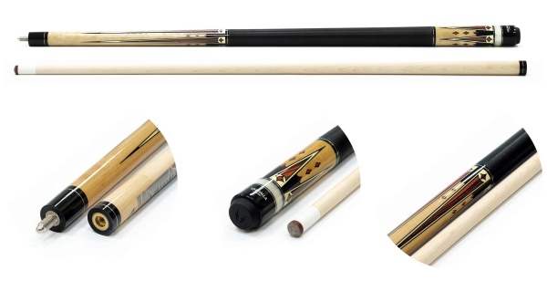 Двухсоставной бильярдный кий для пула "Viking Valhalla VA702" (натуральный)