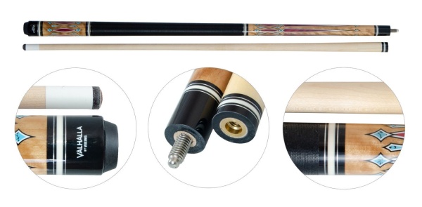 Двухсоставной бильярдный кий для пула "Viking Valhalla VA720"