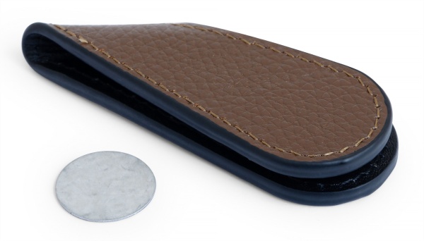 Пенал для мела магнитный «GL 2» коричневый (натуральная кожа)