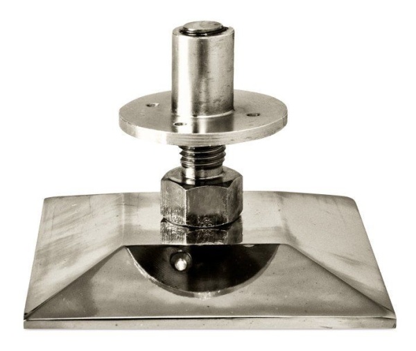 Опора регулируемая пирамида хром D14 см, квадрат