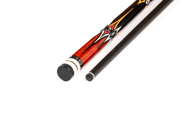 Двухсоставной бильярдный кий для русской пирамиды Weekend "Winner Carbon 018" (черно-коричневый)