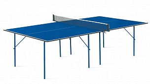 Теннисный стол для помещений "Start line Hobby-2 Indoor" (273 х 152,5 х 76 см) с колесами, синий