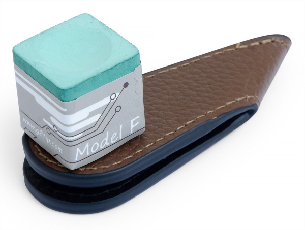 Пенал для мела магнитный «GL 2» коричневый (натуральная кожа)