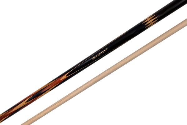 Двухсоставной бильярдный кий для русской пирамиды "Vantex Крокус Лайт" (черный граб, граб) кор