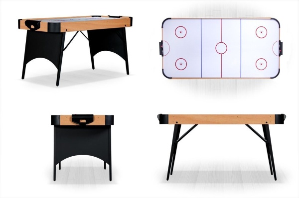 Аэрохоккей "Rider" 5 ф (светло-черный, складной)